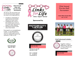 2015 Golf and Gala Sponsorship Brochure