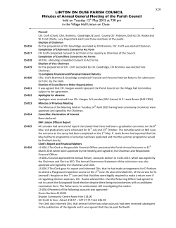 Linton Minutes AGM 12th May 2015doc - Linton-on-Ouse