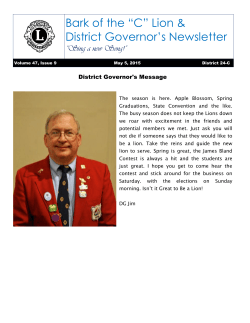 May Bark - Lions of District 24C