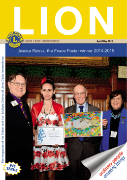 Lion Magazine April May 2015 - Lions Clubs International British