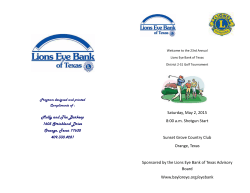 Brochure - Lions Golf Tournament