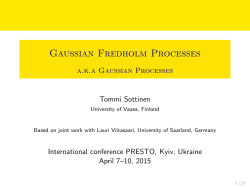Gaussian Fredholm Processes