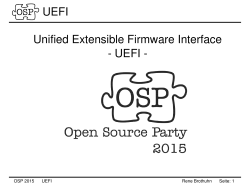 UEFI Vortrag - Linux Installations Party