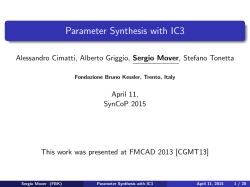 Parameter Synthesis with IC3