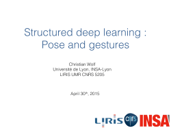 Structured deep learning : Pose and gestures - LIRIS