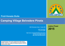 Listino Prezzi Camping Village Belvedere Pineta