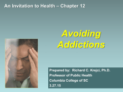 Chapter 12 - Avoiding Addictions
