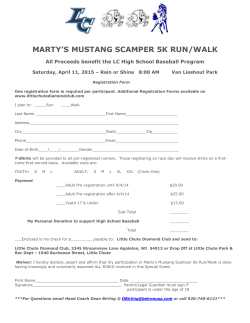 marty`s mustang scamper 5k run/walk