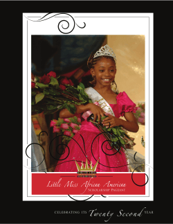 Twenty Second - Little Miss African American Pageant