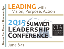 Vision, Purpose, Action - Littleton Education Association