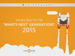 `What`s Next` geNeratioN?