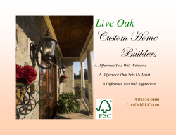 Our Brochure - Live Oak Builders LLC