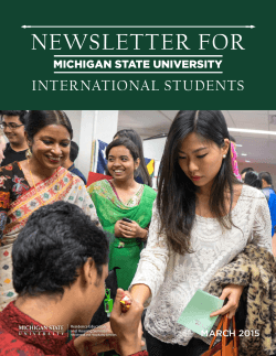 NEWSLETTER FOR - Live On - Michigan State University