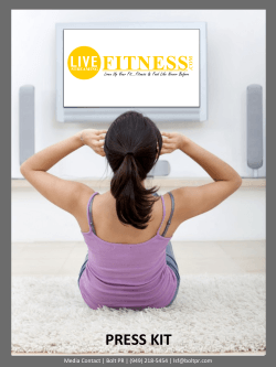 PRESS KIT - Live Streaming Fitness