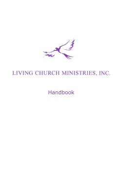 Handbook - Living Church Ministries