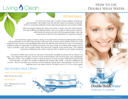 Double Helix Water Instructions and Information