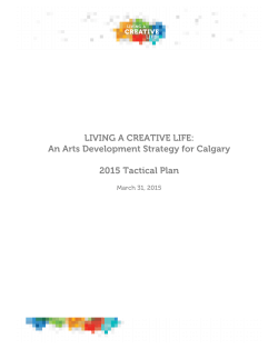 2015 Tactical Plan - Living a Creative Life
