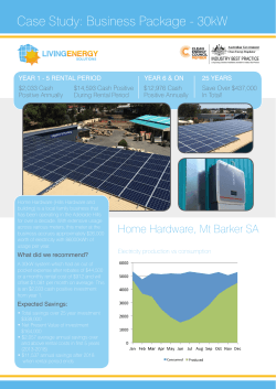 Case Study: Business Package - 30kW