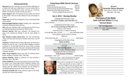 This Week`s Bulletin - Living Hope Bible Church