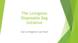 Disposable Bag Presentation