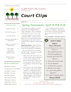Court Clips Spring 2015
