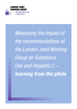 Read the report here - London Joint Working Group