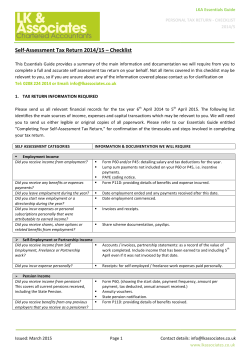 LKA Checklist Self Assessment
