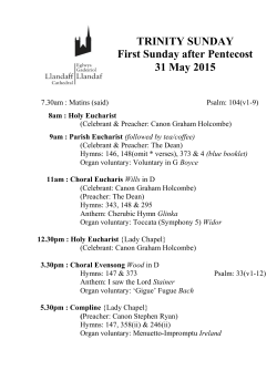 31 May 2015 - Llandaff Cathedral