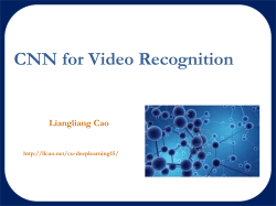 CNN for Video Recognition