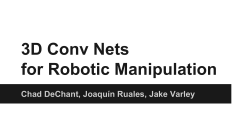 3D CNNs for Robotic Grasp Stability Estimation