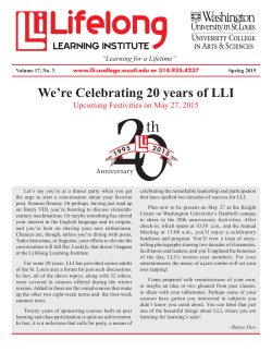We`re Celebrating 20 years of LLI