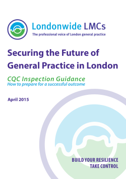 Securing the Future of General Practice in London