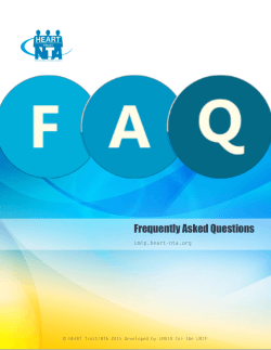 Frequently Asked Questions - LMIP