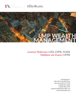 View Our Team Brochure - LMP Wealth Management