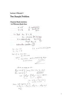 Two Sample Problem