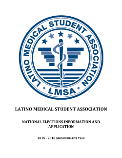 2015-2016 LMSA National Officer Application