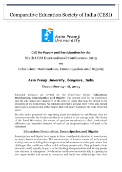 Call for Papers and Participation