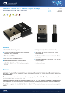 LM006 WLAN USB 802.11 n Nano Adapter