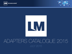 Adapters Catalogue