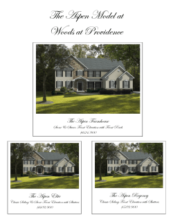 Woods at Providence Website Printable PDF Aspen Editable
