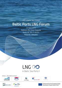 Baltic Ports LNG Forum - LNG in Baltic Sea Ports