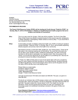 (PCRC) will be hosting its Fourth Annual &acirc;Pedal