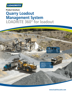 Trimble LOADRITE 360 for loadout brochure