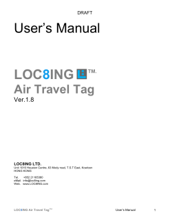 LOC8ING User Manual