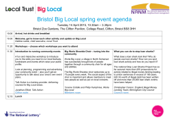 Bristol Big Local spring event agenda