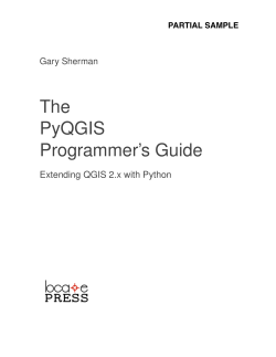 The PyQGIS Programmer`s Guide