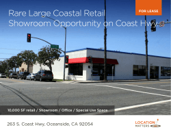 Rare Large Coastal Retail Showroom Opportunity