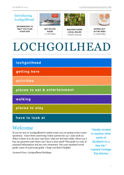 Lochgoilhead Holidays
