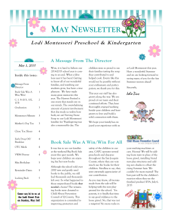 May2015 Newsletter