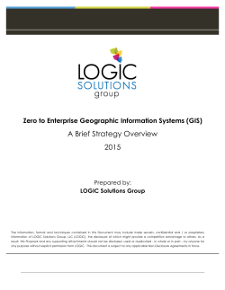 Zero to Enterprise GIS Brief